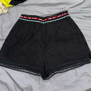 ERMANNO SCERVINO BLACK SHORTS